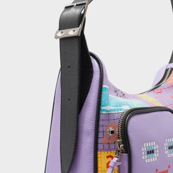 LIKE NEW RARE Min & Mon leather shoulder bag NYC Subway limited edition - Picture 11 of 13